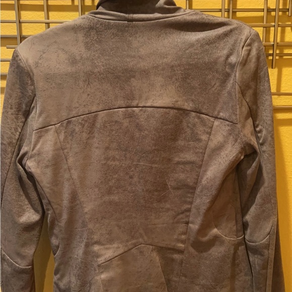 Zara | Woman’s Faux Suede Light Jacket Coat Size Large - Picture 5 of 5